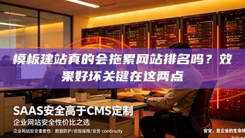 模板建站真的会拖累网站排名吗？效果好坏关键在这两点
