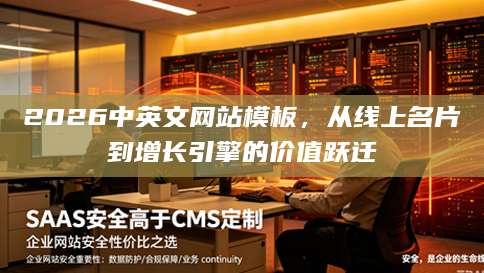 2026中英文网站模板，从线上名片到增长引擎的价值跃迁