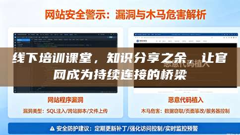 线下培训课堂，知识分享之余，让官网成为持续连接的桥梁